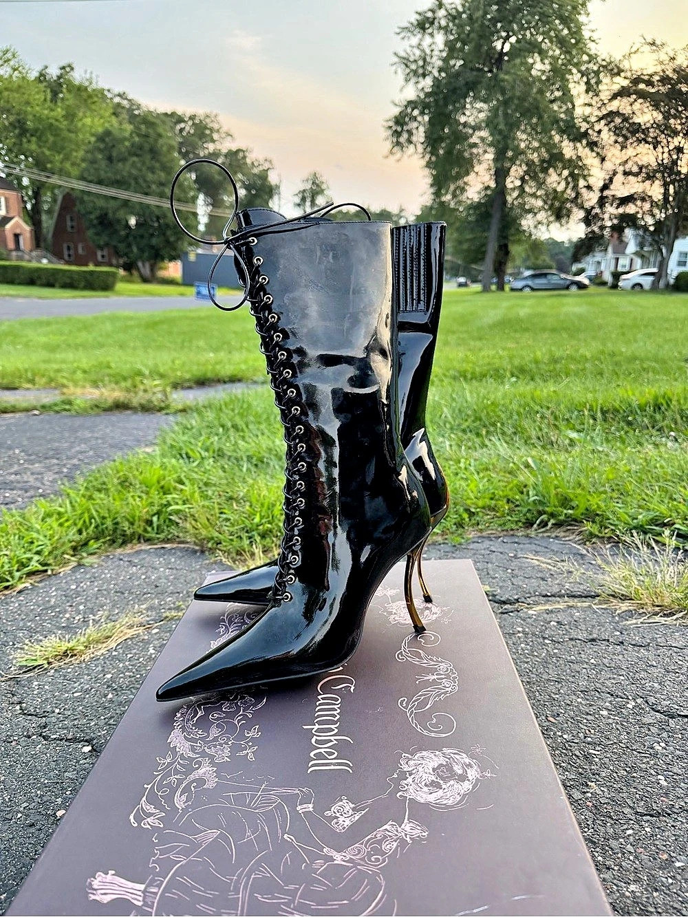 Jeffrey Campbell Black Heeled Boots